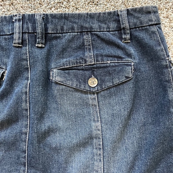Genuine Sonoma Blue Jeans Skirt with front and back slits; Size 12 - Picture 4 of 10